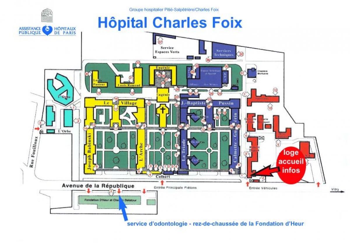 Ramani ya Charles-Foix hospitali
