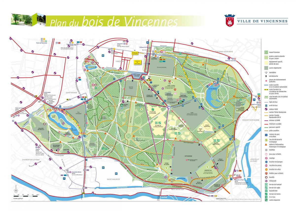 Ramani ya Bois de Vincennes