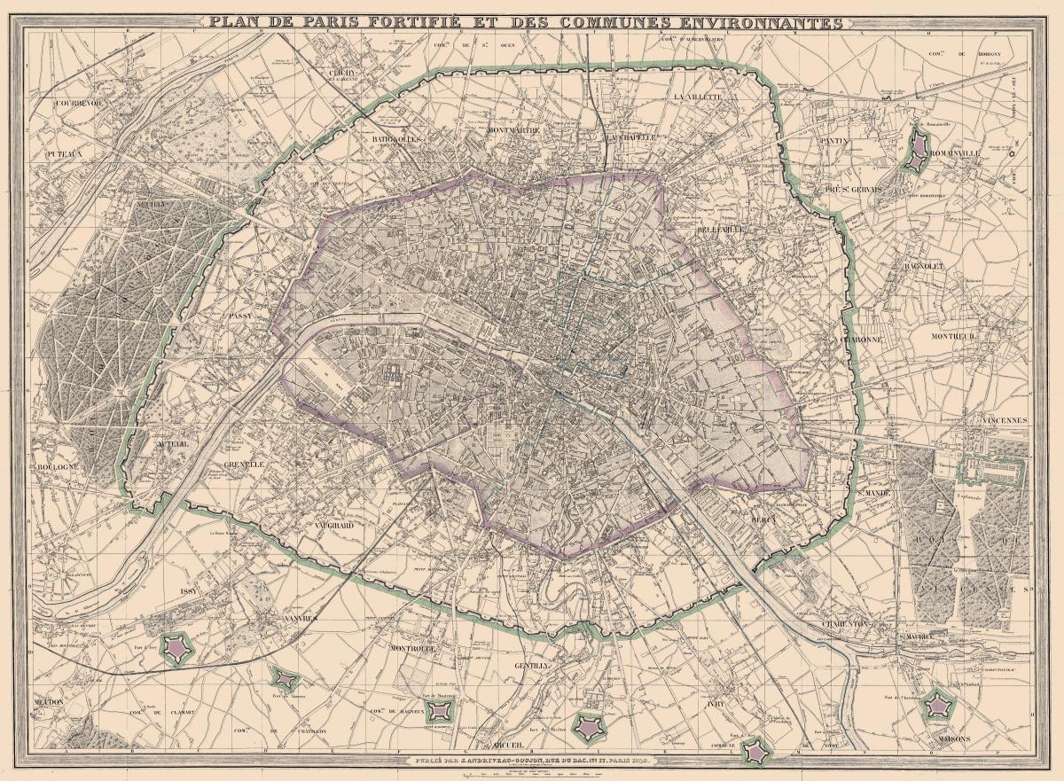 Ramani ya Paris 1850