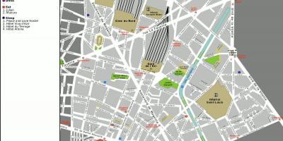 Ramani ya 10 arrondissement ya Paris