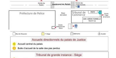 Ramani ya Palais de Justice Paris